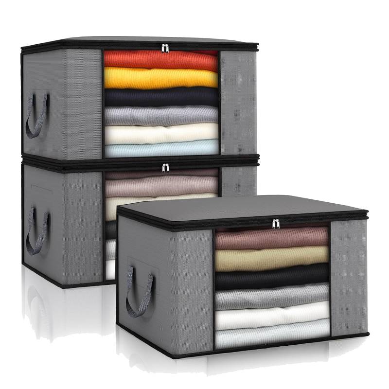 3-Pack Clothes Organizer Storage Bags