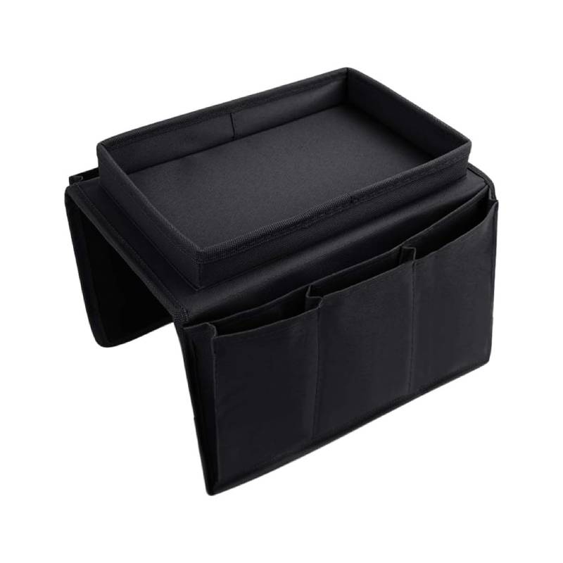 Sofa Armrest Organizer with Cup Holder Tray Chair Arm TV