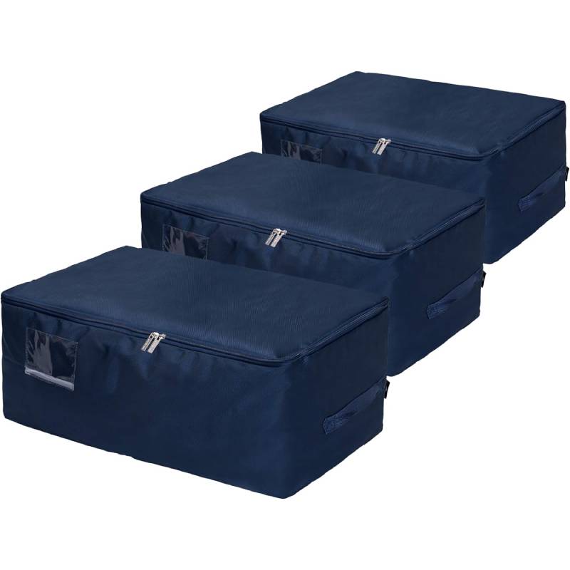 Underbed Clothes Storage Bag with Zip, Thick Ultra Size Clothes Moving Bag, Moisture proof